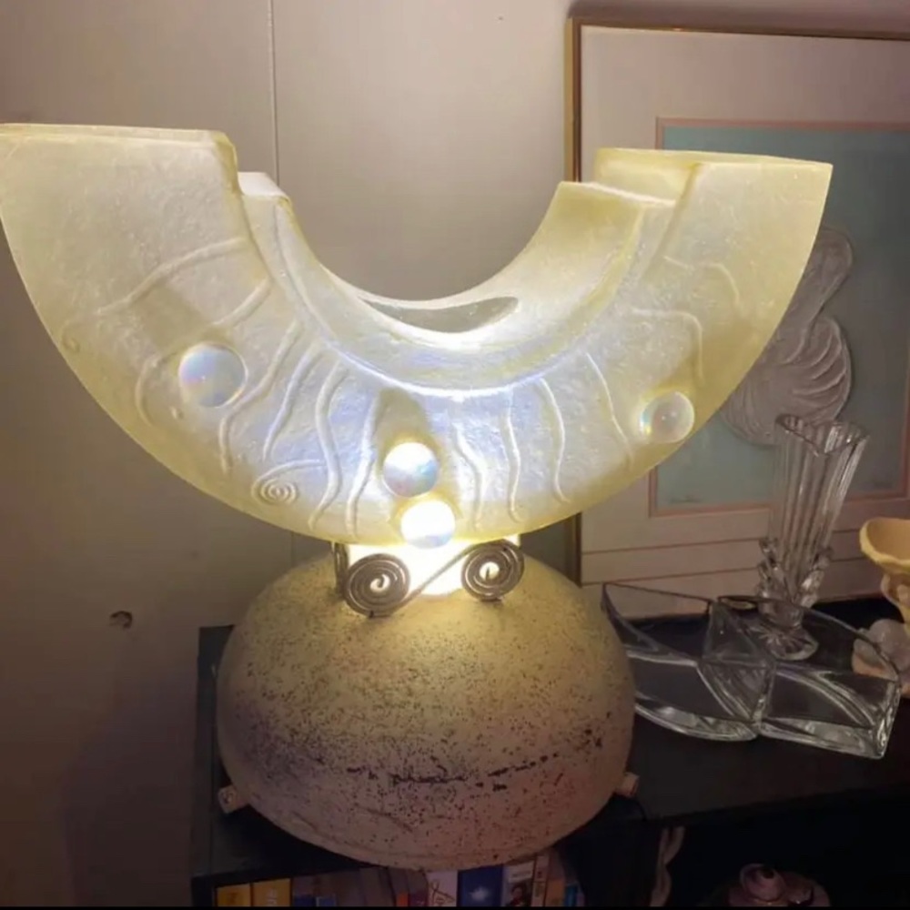 Carlos De Anda Signed Original Collectible Sculptural Fine Art Floor Table Lamp - Picture 2 of 15